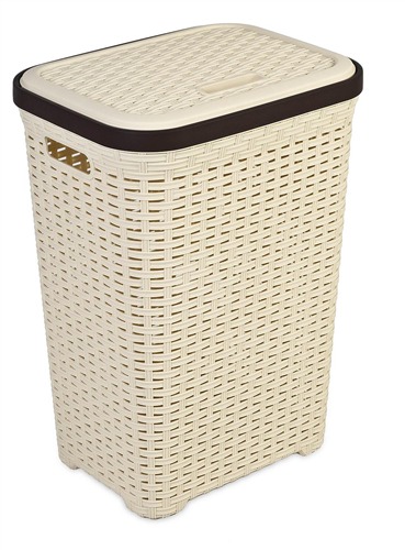 Корзина для белья Dunya Plastik 05004 Beige