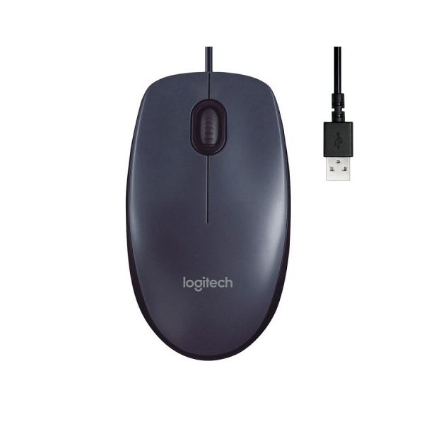 Мышь Logitech M100 мышь черный/темно-серый