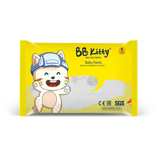 Подгузники-трусики BB Kitty BKP-XXL1 размер XXL, 15+кг, 1 шт.